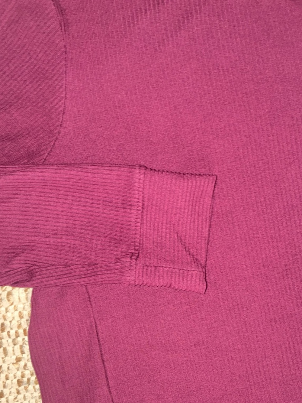 EUC Tommy John Burgundy Ribbed Lounge Set Small Medium Pajama Matching Set - Picture 12 of 14